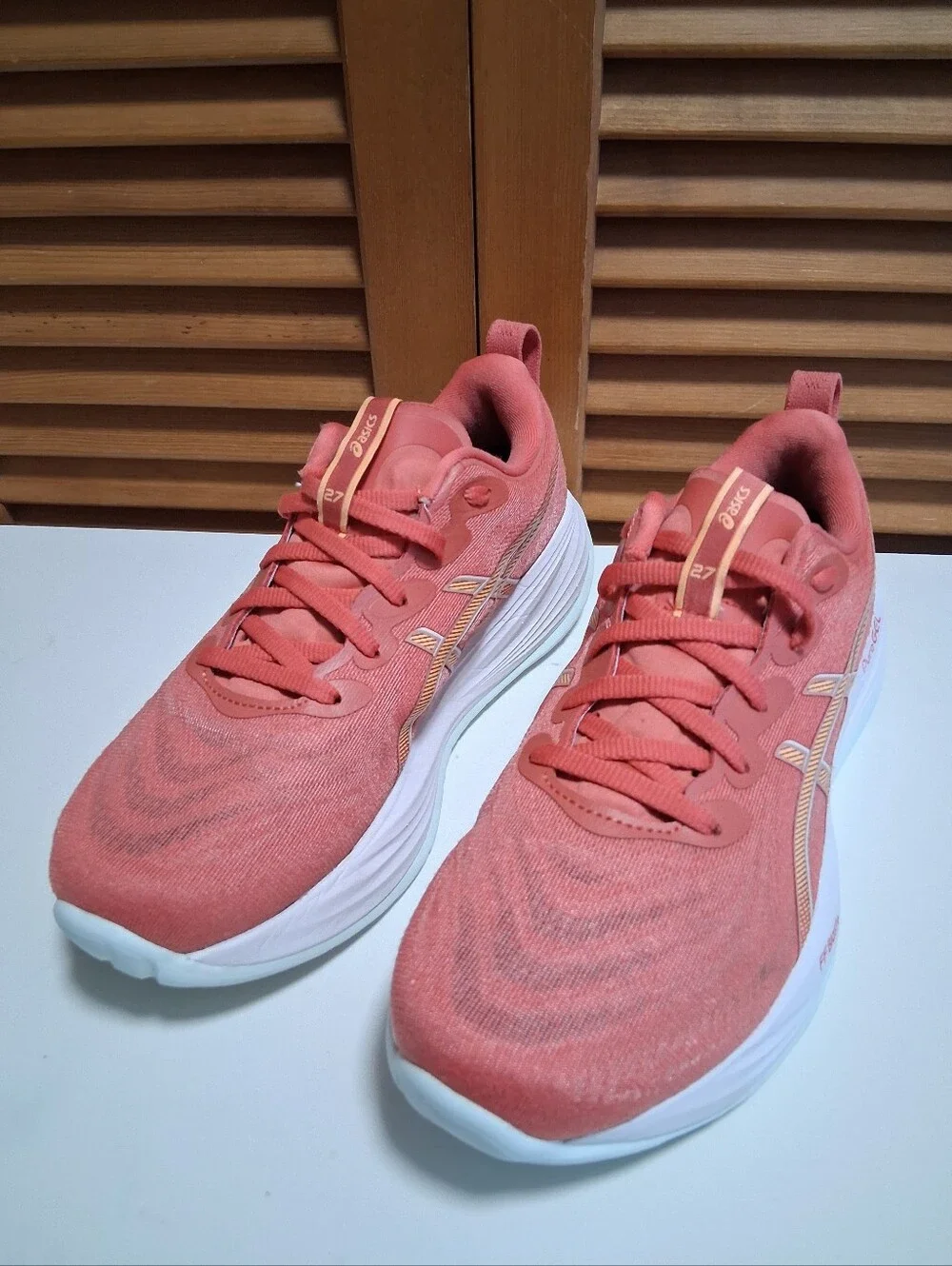 ASICS GEL-Cumulus 27 Dark Pink Clay/ Cream Women's Running Shoe * Size: 7.5
